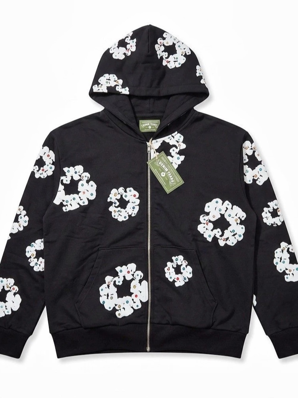 Denim Tears Rhinestone Zip Up